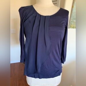 H&M Dark Blue Long Sleeve Top